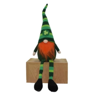 Handmade Fabric Ornament Saint Patrick&#39;s Day Craft Shamrock Gnome Holiday Shops St. Patricks Day Tomte with Pointed Hat
