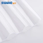 Hard plastic transparent polycarbonate corrugated roofing sheet
