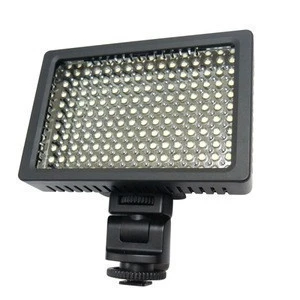 HD-160 White Light LED Video Light on-Camera Photography Fill Light for Canon, Nikon, DSLR Camera with 3 Filter Plates