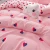 Import heart print Home Textile Bedding Set Duvet Cover Pillowcase bed Sheet set from China