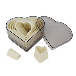 heart shape cookie cutter with sawtooth edge plastic cutter nylon cutter cake decoration tool