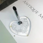 heart shape wedding Acrylic Pen Holder, Acrylic Display Stand