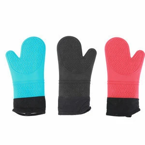 Heat Resistant Silicone Gloves For Cooking High Heat Silicon Gloves Oven Mitts With FDA Certification