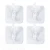 Import Heavy Duty Strong  plastic Adhesive transparent wall waterproof Hooks from China