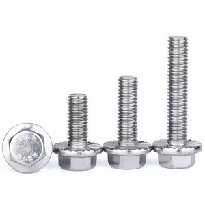 Hebei Yateng Fastener Company304 Stainless Steel Hex Flange Bolt For Motorcycle Parts