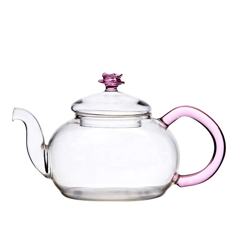 High Borosilicate Heat Resistant Teapot Infuser Teapot Set With Cup Glass Teapot