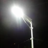 high brightness 120lm/w white light 50w 60w 80w solar street light galvanized steel lamp post street lighting pole with arms