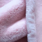 high pile faux fur coat fabric long pile heavy fake rabbit fur blanket fabric