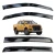 Import High Quality Black Rain Guard Deflectors ABS Plastic Sun Visor Replacement Weather Shield For Ranger T7 2015-2018 from China