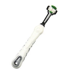 High Quality China Manufacture Price 3 Heads Pet Toothbrush For Dog