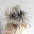 Import High Quality Faux Fur Pom Poms Detachable With Snap On Button For Beanie Hats from China