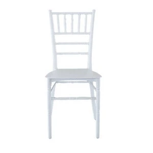 High Quality Free Sample Commerical Hotel Furniture Plastic White Event Banquet Tiffany Chair Plastic Stackable Wedding Chair