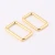 Import high quality gold color 30mm zinc alloy metal rectangle adjustable buckle for bag accessories from China