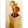 High quality kitchen supplies tableware storage box /wood spoon holder