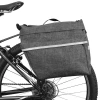 High quality large pockets and reflective trim bike bag bicycle panniers with adjustable hooks