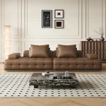 High Quality Living Room Sofa Set Furniture Modern Leather Set Couch Living Room Sofa
