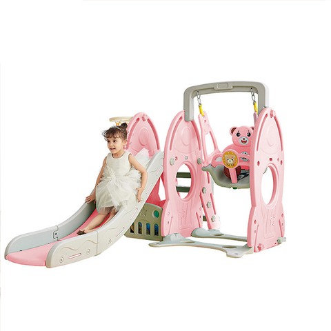 High Quality New Wholesale Toddler Indoor Baby Plastic Sliding Toys Children Playground and Swing Play Set
