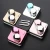 High quality reflective Cover contact lens case with mirror color contact lenses case Container cute Lovely Travel kit box Women