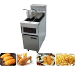 high quality upright deep fat electrical fryer with high power durable heating element