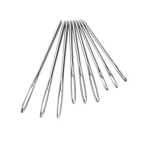 High Quality Useful Fashion 3 sizes Large-eye Stainless Steel Blunt Needles Yarn Knitting Cross Stitch Needles Sewing Tools