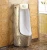 Import High quality water saving ceramic floor mounted auto flush gold urinal for hotel from China