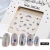 Import High quality water transfer 3d nail sticker flower pattern nail decal for hands from China