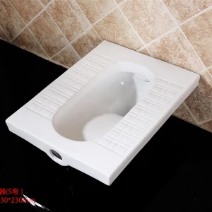 High quality White Ceramics Material Toilet Squatting Pan WC squat toilet