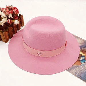 High Quality Wholesale Wool Flet Hat Brown Fedora Hats for women