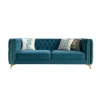 home furniture new model blue sectional luxury couch chesterfield sofa sets