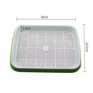 Home Kitchen DIY Bean Sprouts Culture Plastic Tray 3 Colors  Hydroponics Seed Tray