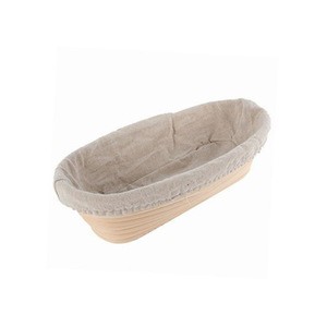Home use oval bread fermentation basket with liner