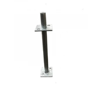 hot dip galvanized concealed center pin post support anchor according to ISO 1461