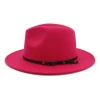 hot sale autumn and winter England retro female ladies tide  hats wide brim woolen Jazz hat fedora hat