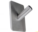 Hot Sale Bathroom Towel Hooks 3M Self Adhesive Wall Hooks,Heavy Duty Stainless Steel Coat Hanger for Hanging