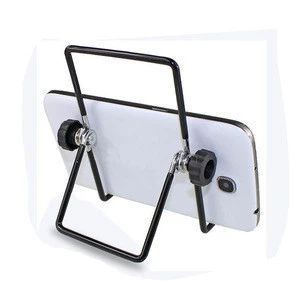 Hot Sale Foldable Metal Aluminium Iron Wire Desktop Tablet PC Bracket  Holder Cell Mobile Phone Stand