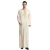 Import Hot sale Muslim Arab Middle East silk robe with embroidered collar men dubai islamic clothing from China