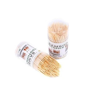 Hot Sale Natural Custom Label China Wholesale disposable Factory High Quality Packaging Plastic Bamboo Toothpick