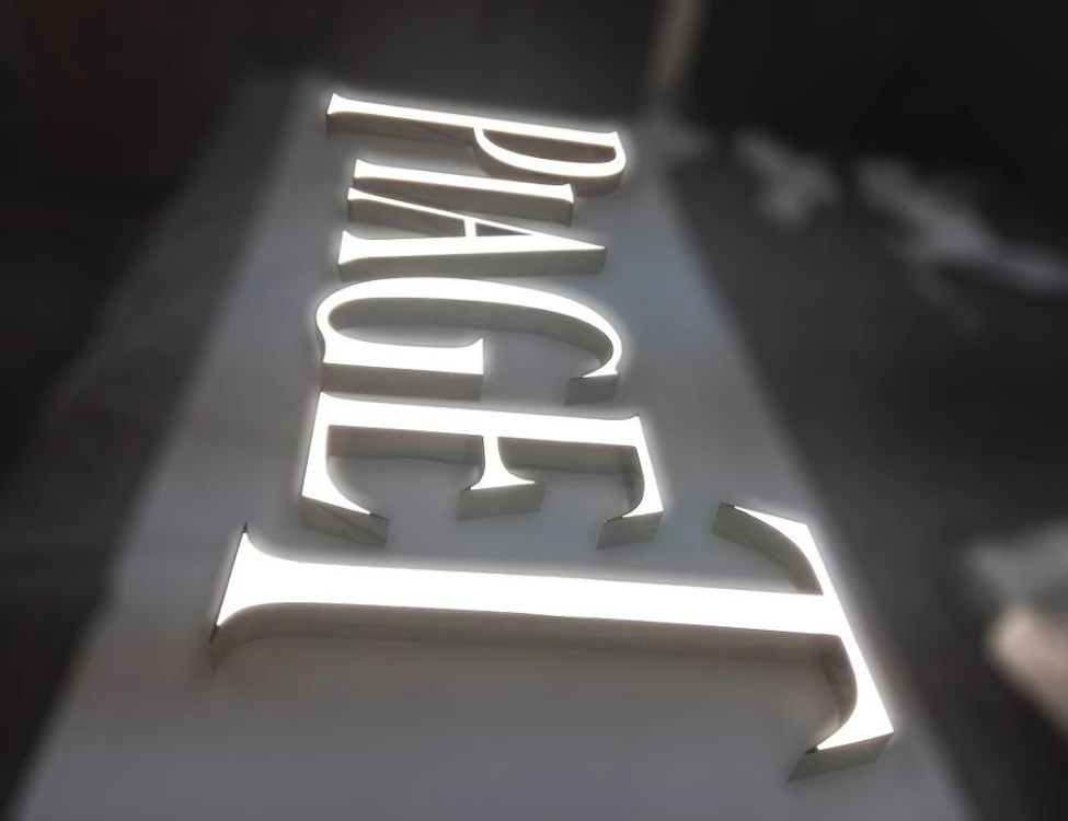 Hot sale outdoor custom metal led letter display acrylic sign board