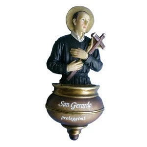 Hot sale religious series resin San Gerardo holy water product