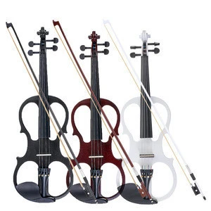 Hot Sales 4/4 Electric Acoustic Violin Basswood Fiddle with Violin Case Cover For Musical Stringed Instrument Lovers Beginners