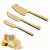 Import Hot sell 3pcs gold solid handle soft hard cheese knives set kitchen accessories from China