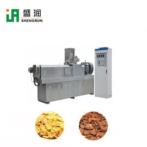 Hot Selling Corn Flakes Grain Flakes Making Machine Twin Screw Extruder For Breakfast Cereeal Production Line