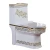 Import Hot selling electroplating golden toilet bowls ceramic arab wc toilet from China