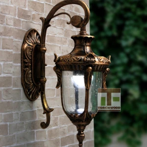 Hot selling european vintage style brown outdoor garden wall lights