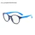 Import Hot Selling Fashion Cute Soft Silicon Children Eyeglasses Frames Round Anti Blue Light Kids Glasses 2021 from China