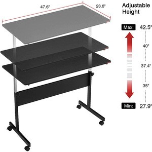 Hot selling modern stylish minimalist black height adjustable desk home office desk computer desk