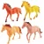 Import Hot Selling Multi Colors Friedly Pvc  Plastic Decorations Education Toy Horse Farm Animals Set Toys Figures 8 Pcs from China