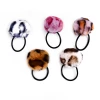 Hot Selling Personalized children hair accessory korean girls fur ball pom pom elastic hairband for kids