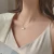 Import hot-selling Titanium steel necklace womens natural pearl fishtail shell clavicle necklace from China