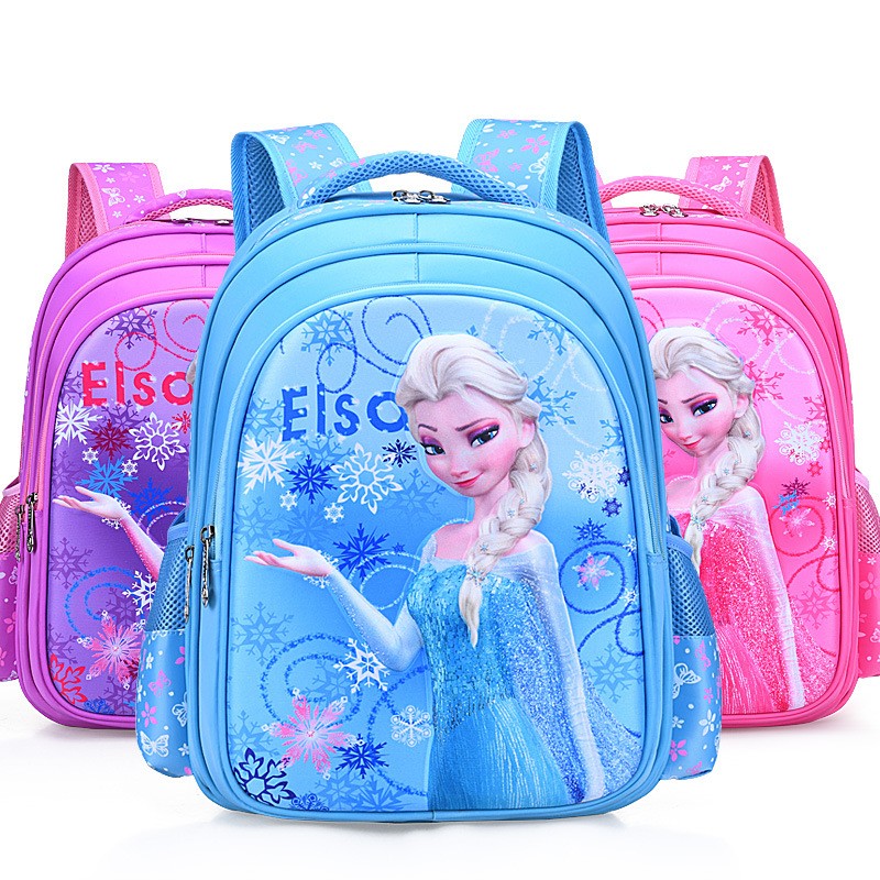 Hot Selling Wholesale 3D Princess Cartoon Kids School Bag With Breathe Fabric
